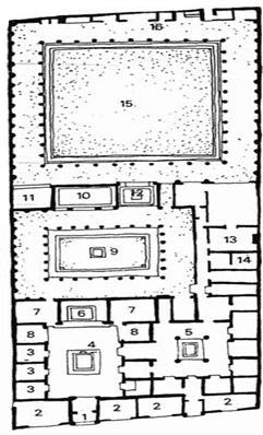 Casa del Fauno. План. Помпеи. Эпоха Республики